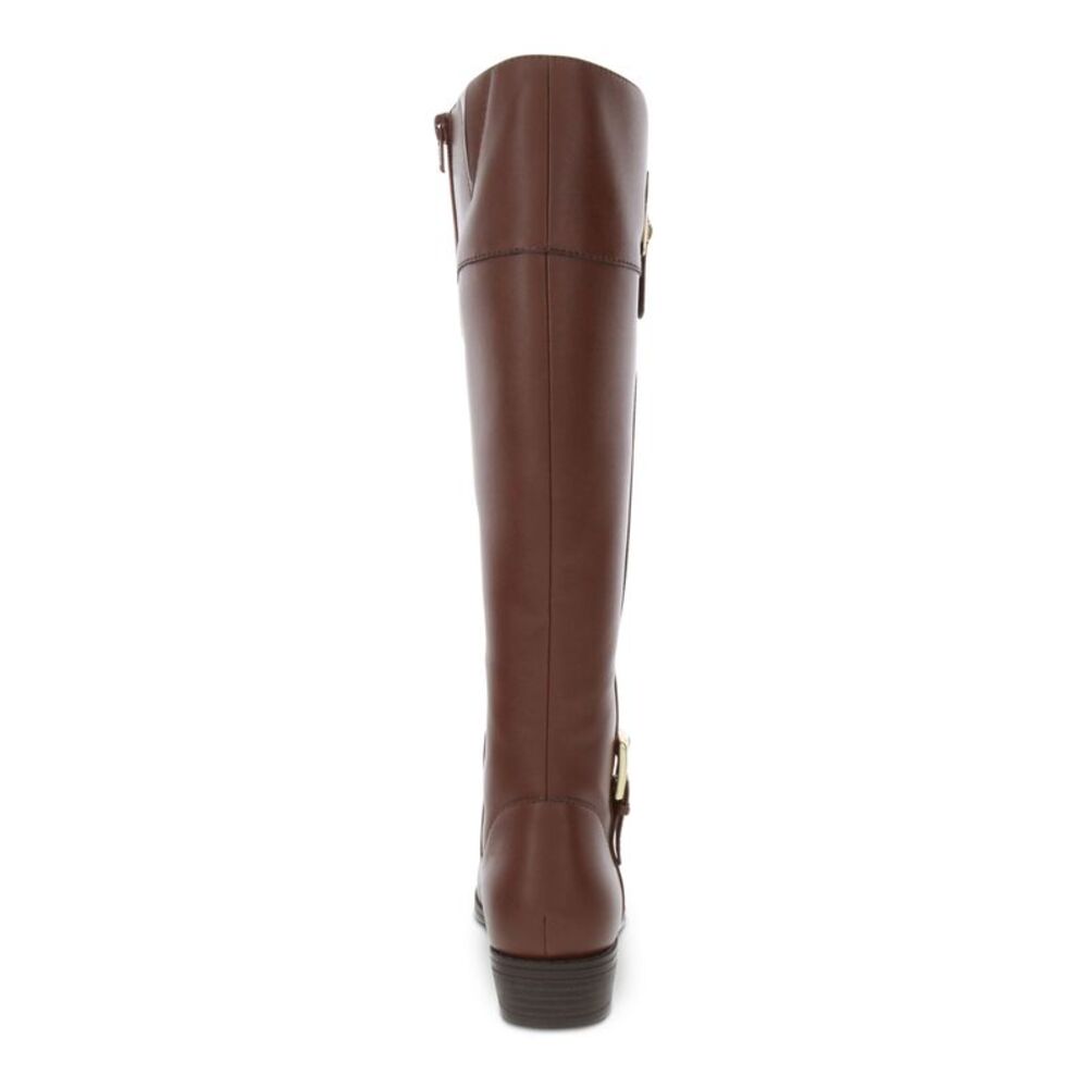 KAREN SCOTT Womens Brown Hardware Deliee2 Round Toe Block Heel Riding Boot 9 M - Picture 2 of 4